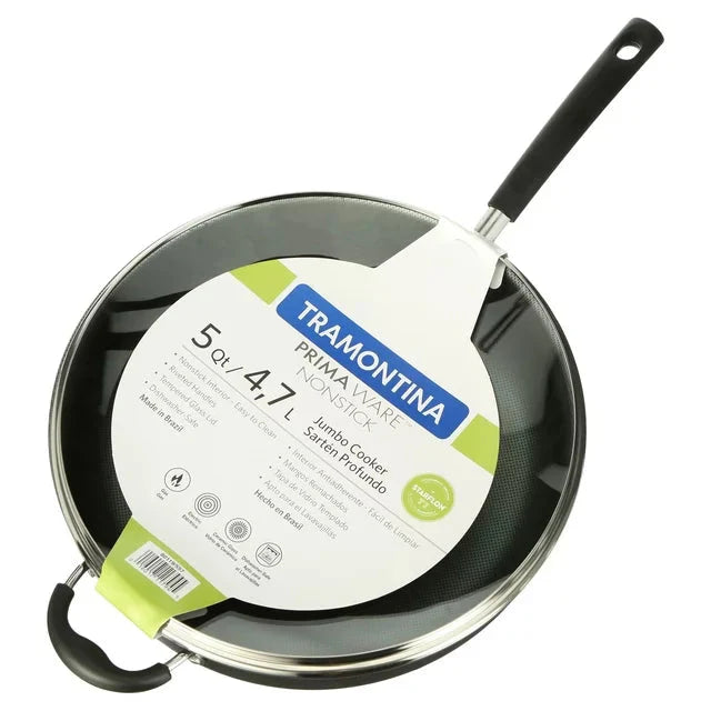 Tramontina PrimaWare 5 Quart Non-Stick Covered Jumbo Cooker - Amado Deals - wholesale and distributors with free shipping in United States Tramontina PrimaWare 5 Quart Non-Stick Covered Jumbo Cooker - Amado Deals - wholesale and distributors with free shipping in United States